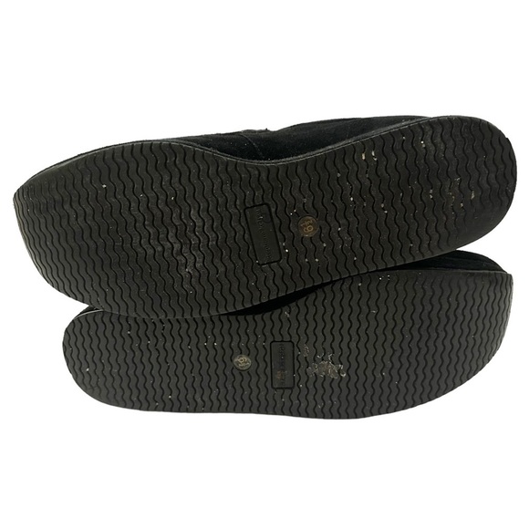 Stephane Kelian Shoes Black Suede Slip On Loafer Y2K 90s platform us 6.5 comfy - Picture 5 of 10